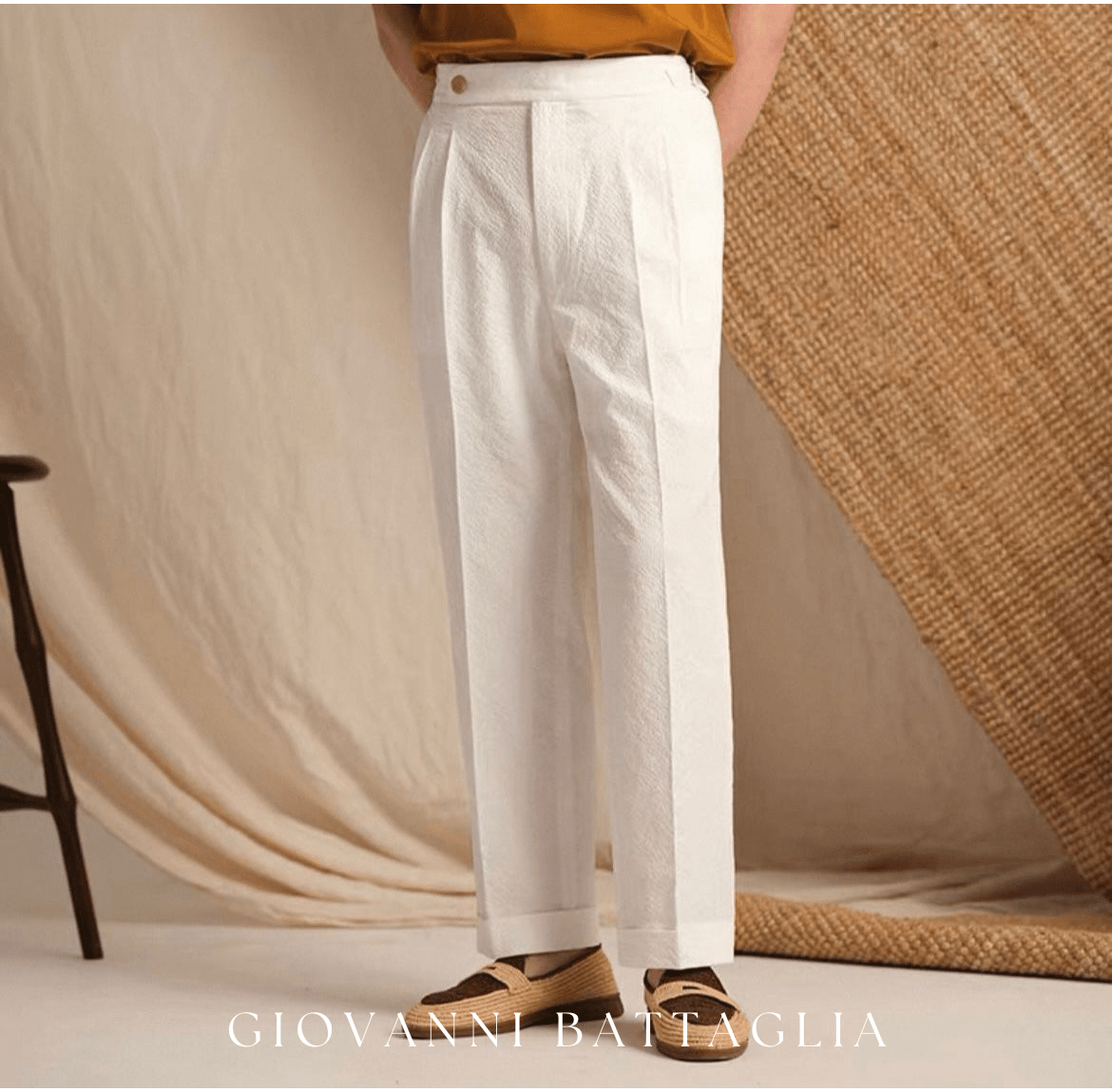 „Nuvola“ | Zero - Gravity Seersucker | Sartoriale Tech - Performance Hose - Giovanni Battaglia