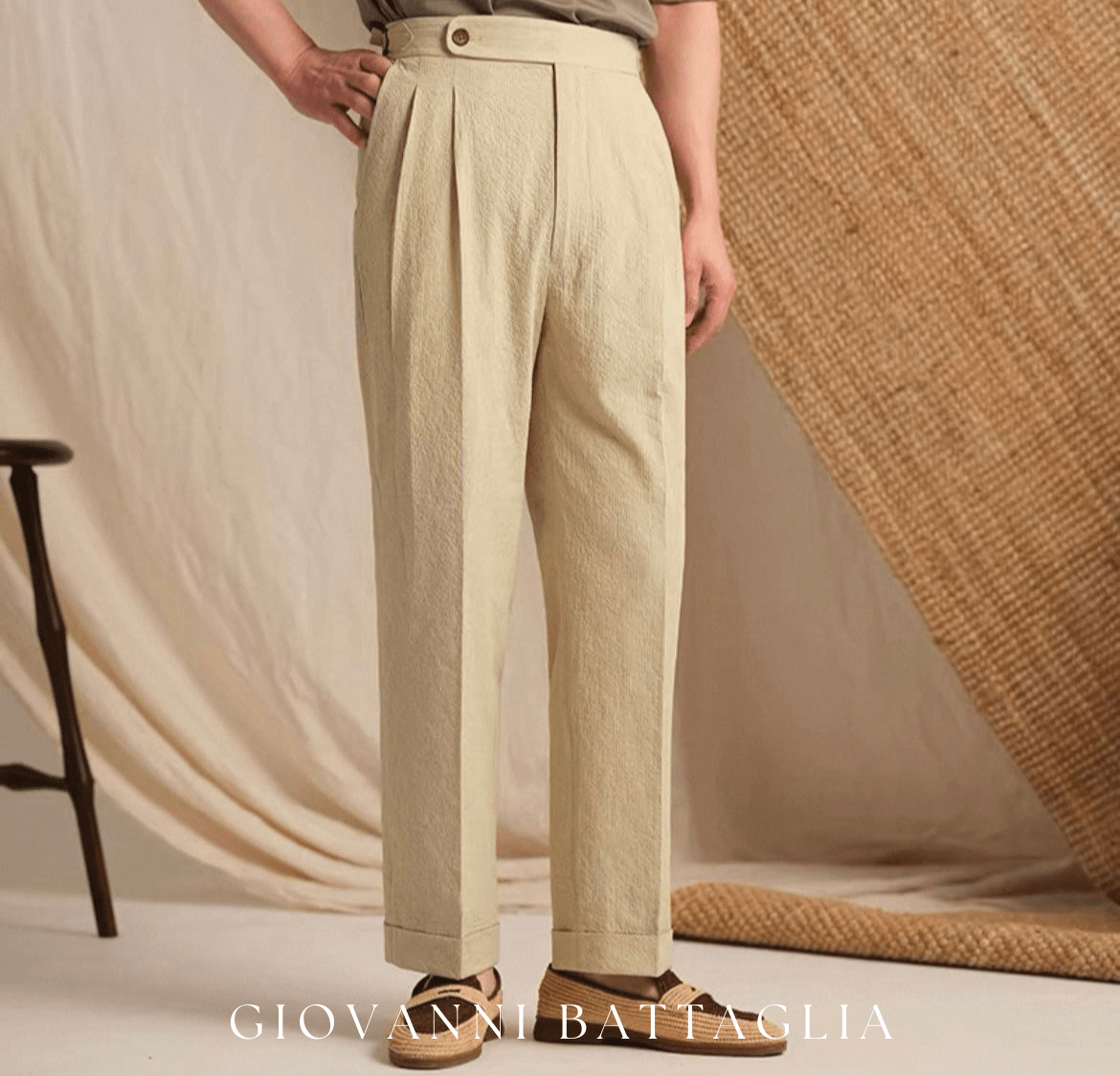 „Nuvola“ | Zero - Gravity Seersucker | Sartoriale Tech - Performance Hose - Giovanni Battaglia