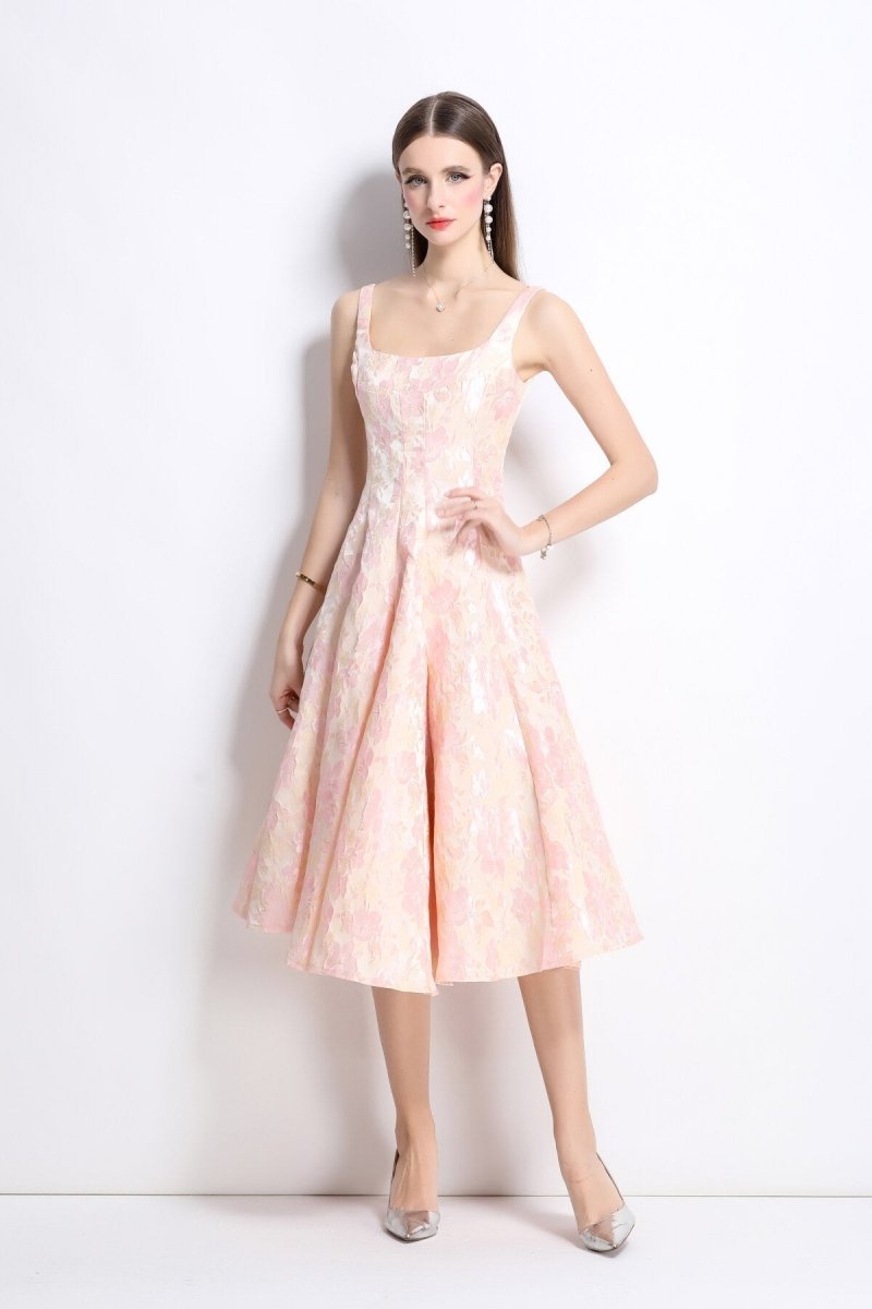 Paloma Jacquard Midi Kleid - Giovanni Battaglia