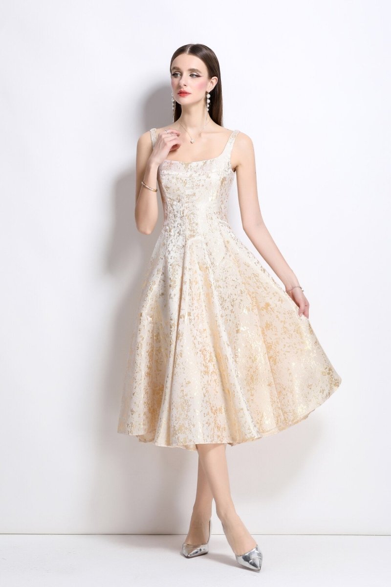 Paloma Jacquard Midi Kleid - Giovanni Battaglia