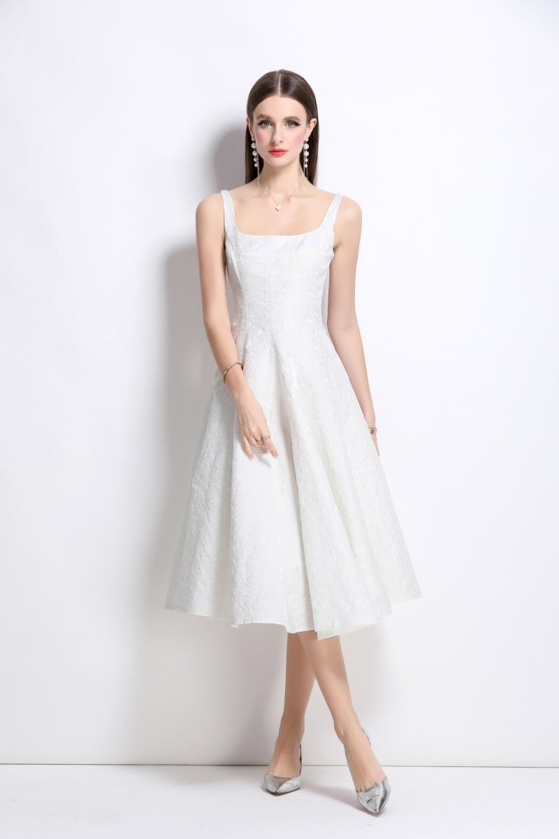 Paloma Jacquard Midi Kleid - Giovanni Battaglia