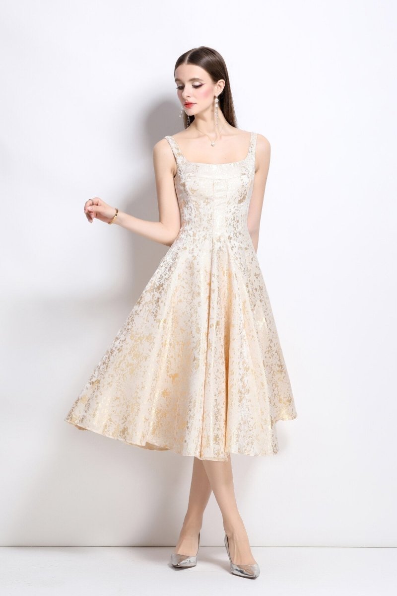 Paloma Jacquard Midi Kleid - Giovanni Battaglia