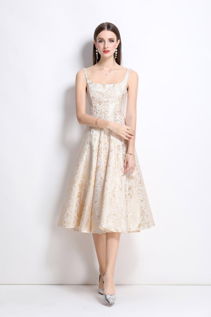 Paloma Jacquard Midi Kleid - Giovanni Battaglia