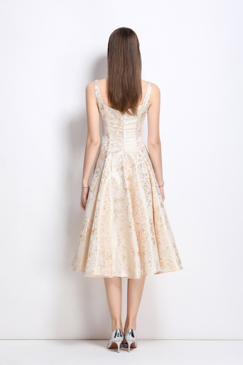 Paloma Jacquard Midi Kleid - Giovanni Battaglia