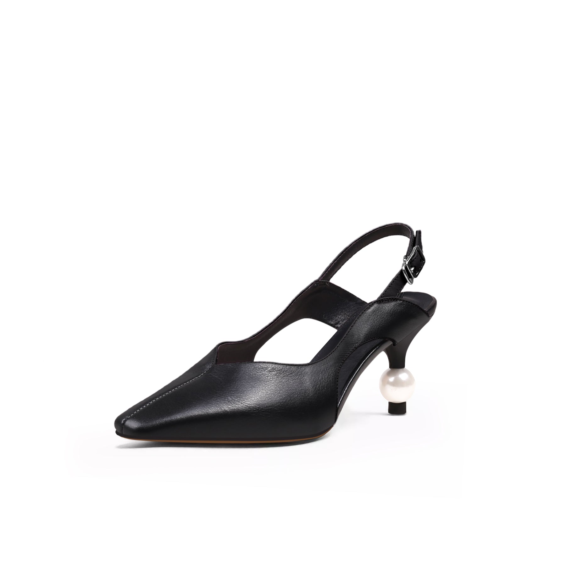 Pearl Heel Slingback Sandals Jady Rose