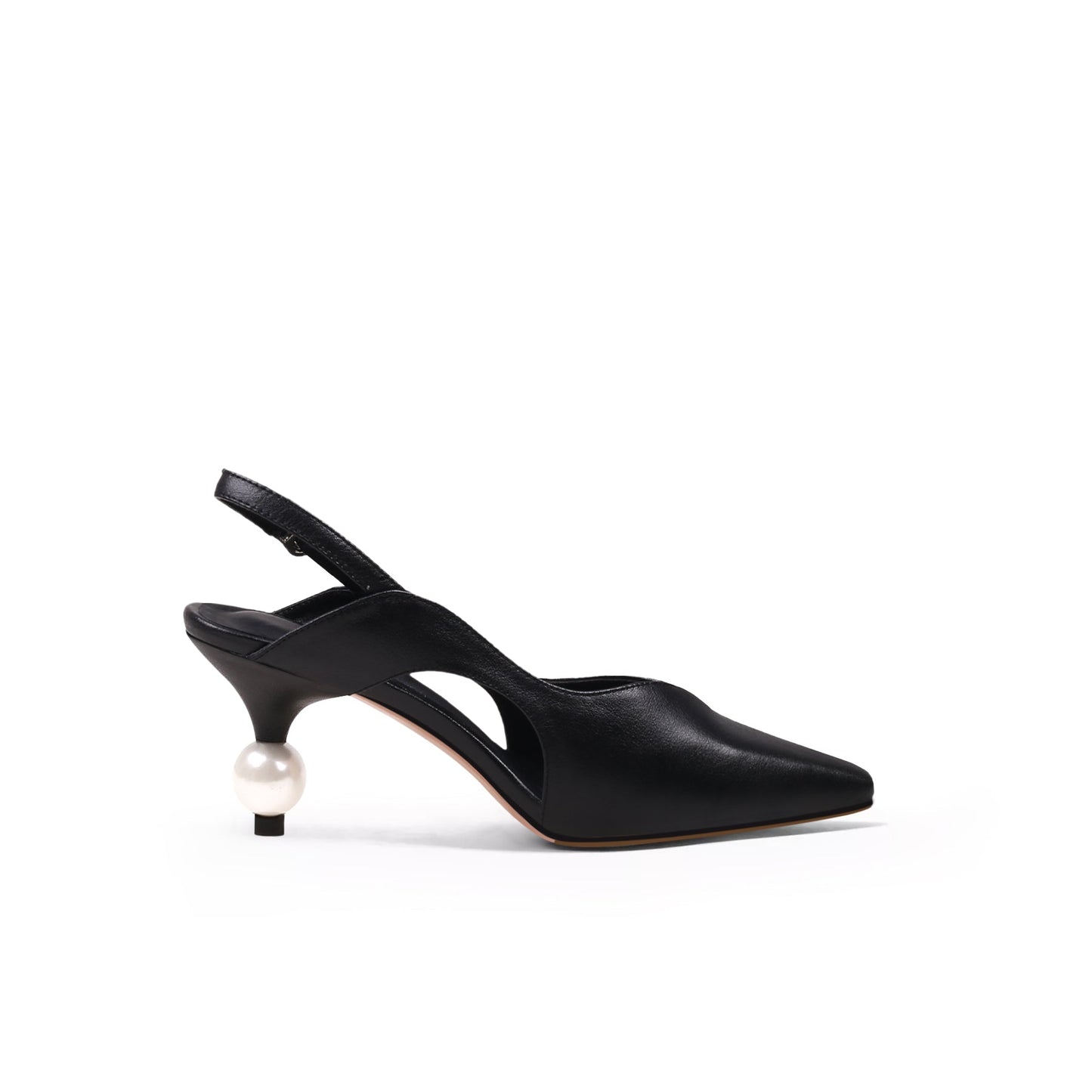 Pearl Heel Slingback Sandals Jady Rose