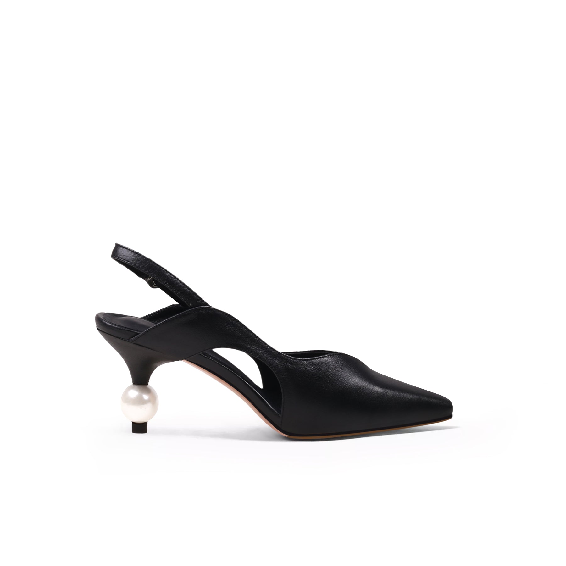 Pearl Heel Slingback Sandals Jady Rose