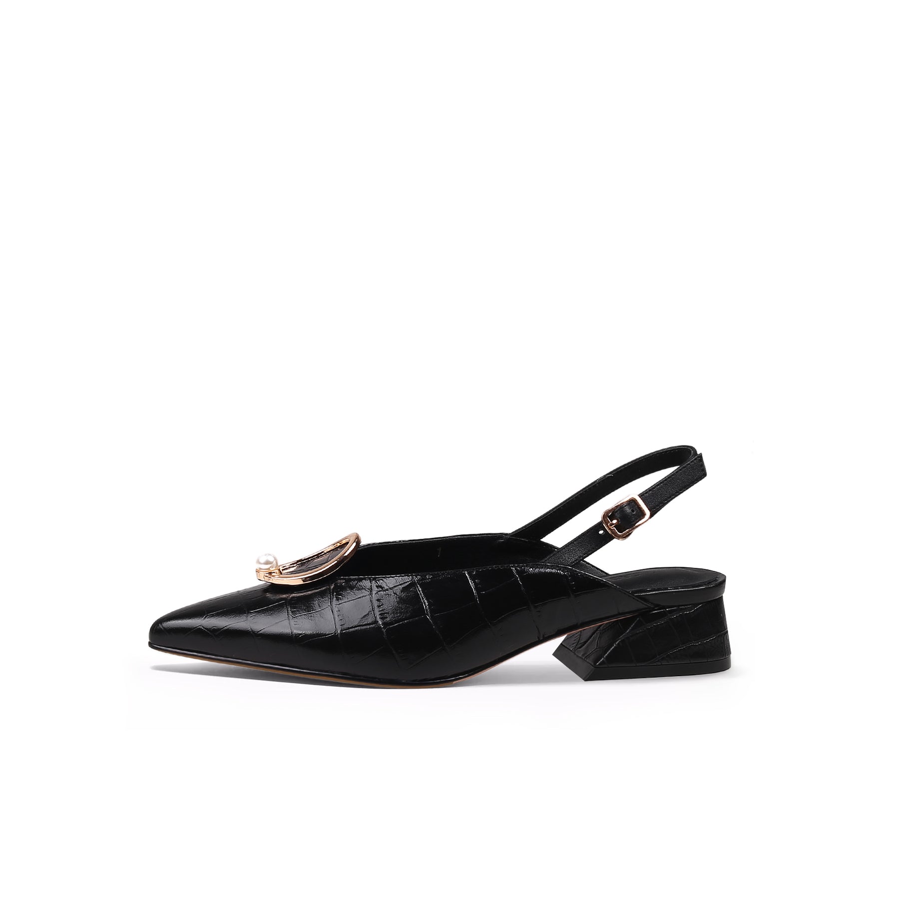 Retro Leather Slingback Sandals Jady Rose