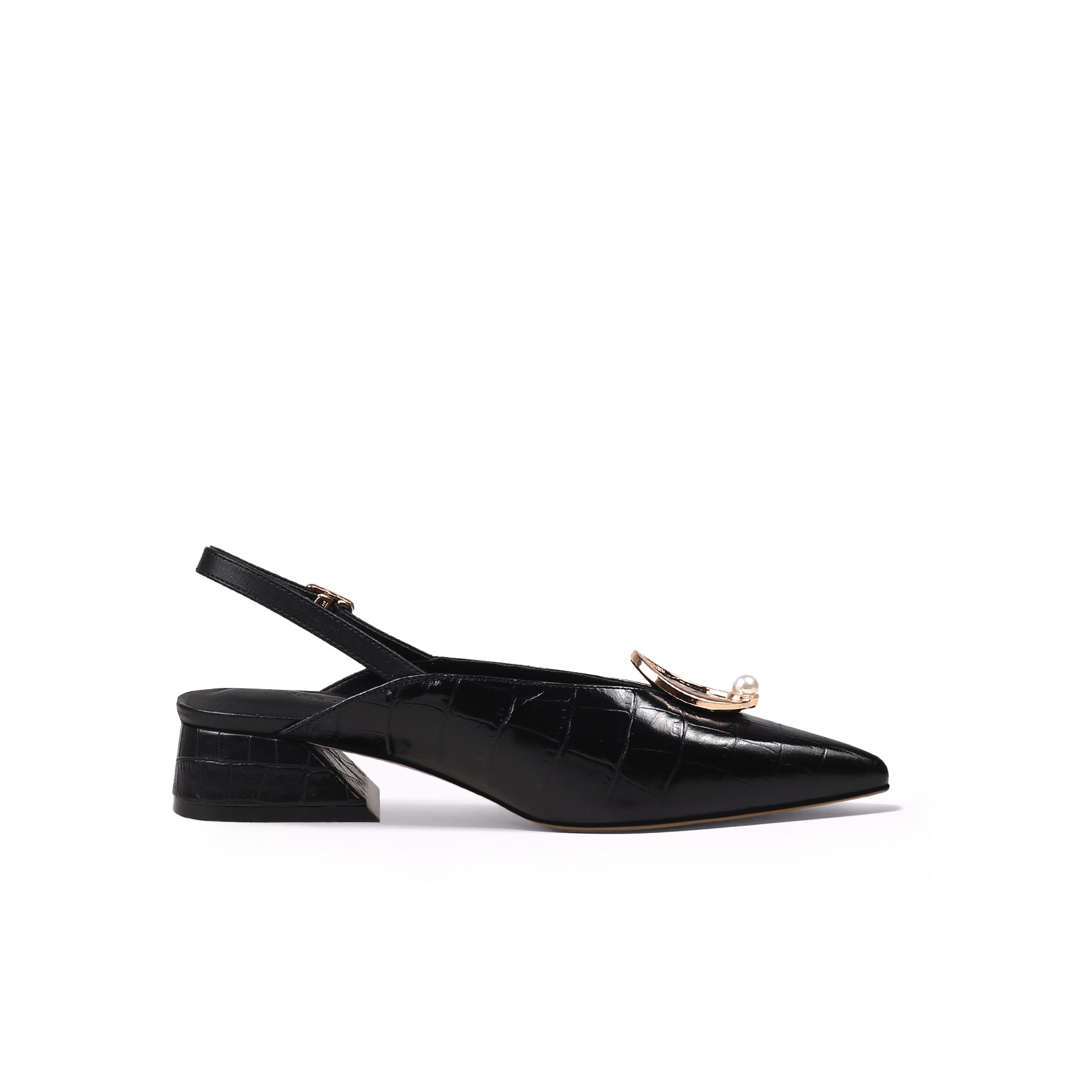 Retro Leather Slingback Sandals Jady Rose