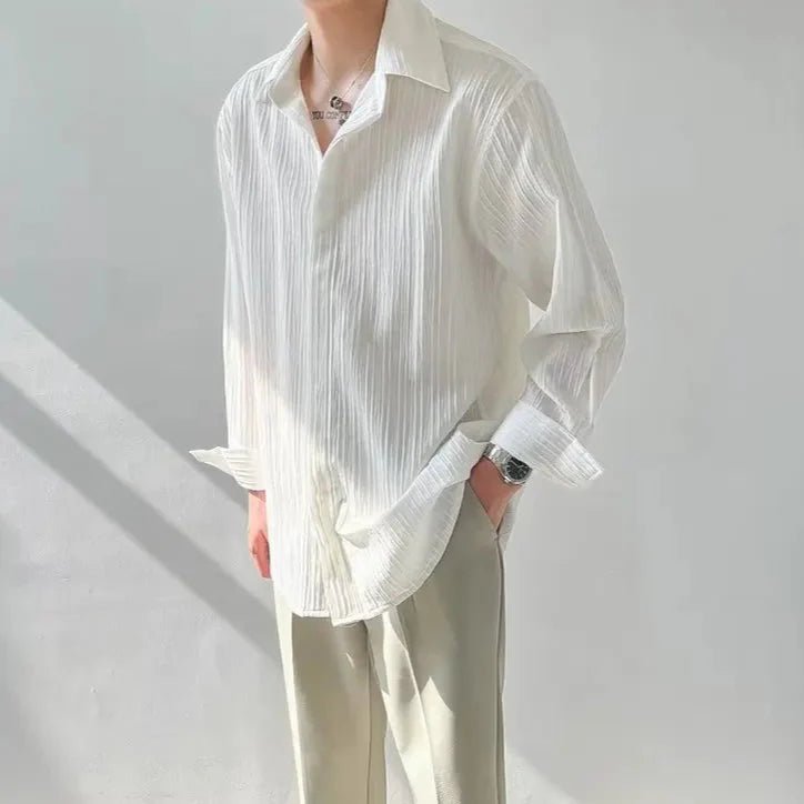 Plissiertes Herrenhemd - Giovanni Battaglia