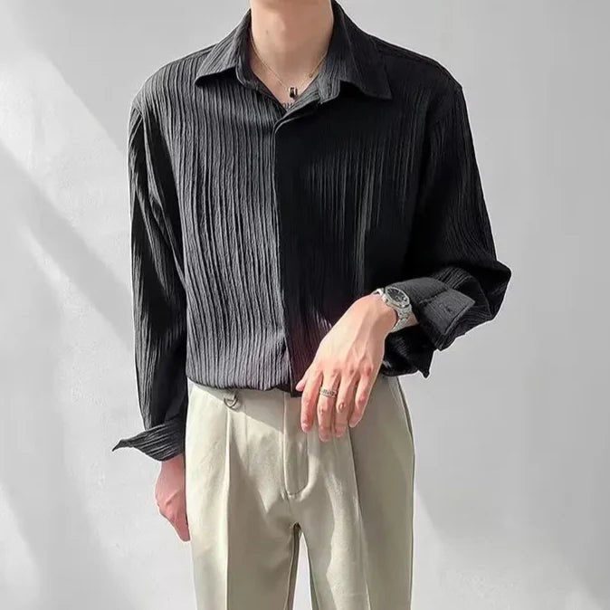 Plissiertes Herrenhemd - Giovanni Battaglia