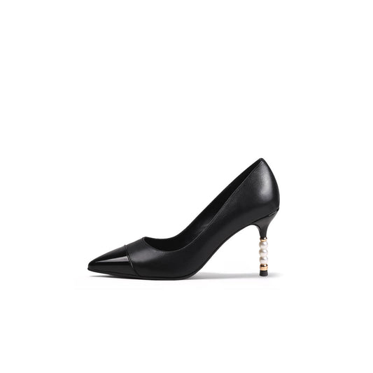 Pointed Toe Pearl Heel Stilettos Jady Rose