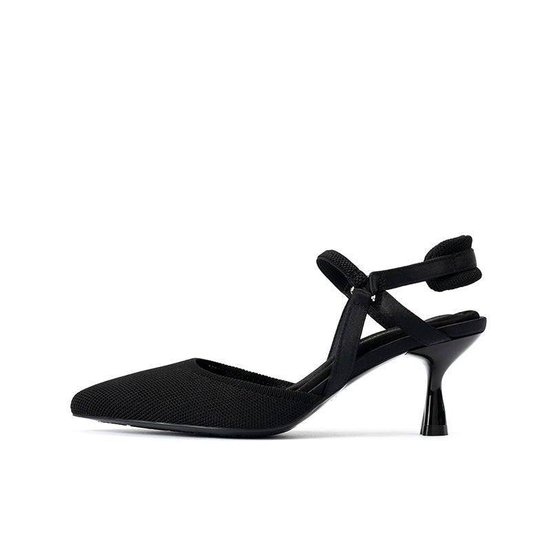 Pointed Toe Slingback Kitten Heels MALOVE MZ