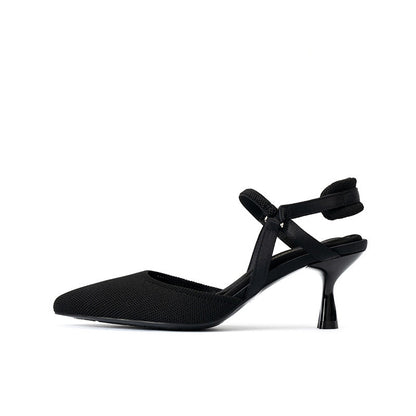 Pointed Toe Slingback Kitten Heels MALOVE MZ