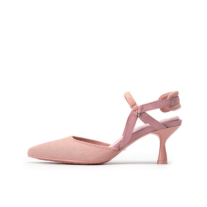 Pointed Toe Slingback Kitten Heels MALOVE MZ