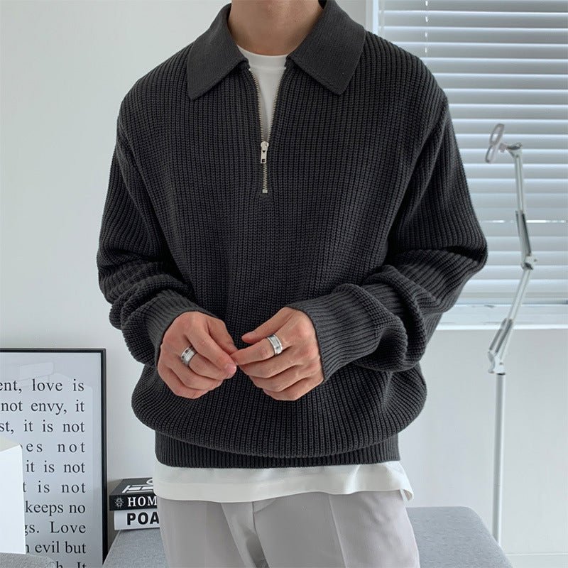 Quarter Zip Sweater - Giovanni Battaglia