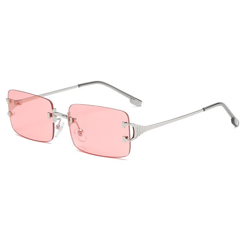 Retro Rimless Sunglasses - Giovanni Battaglia