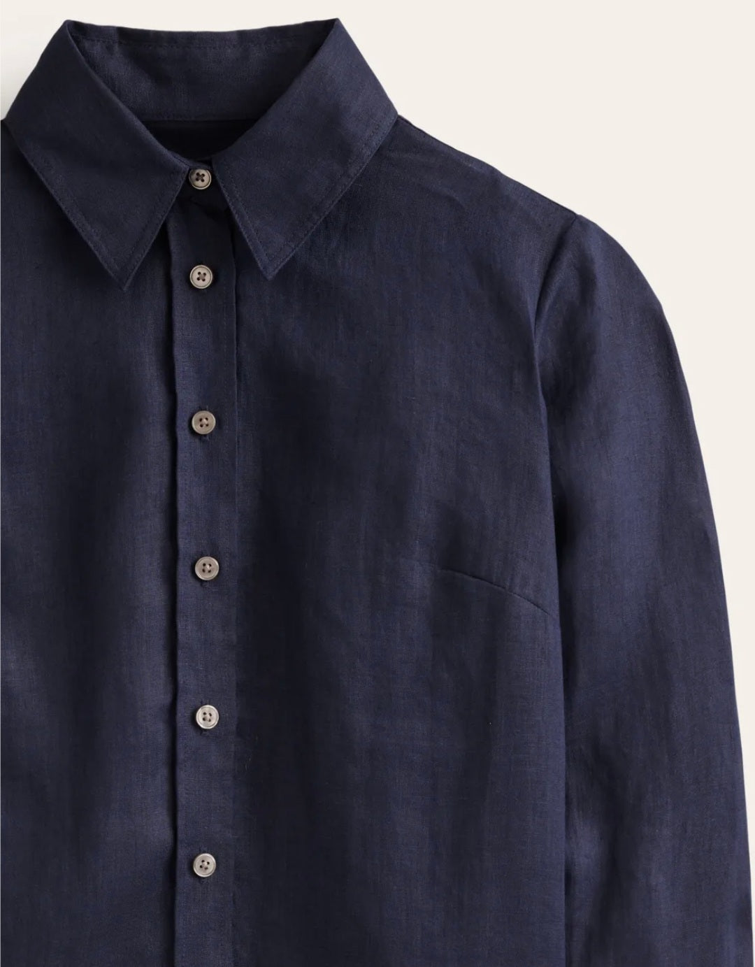Blue Linen Shirt Breathe by November 28