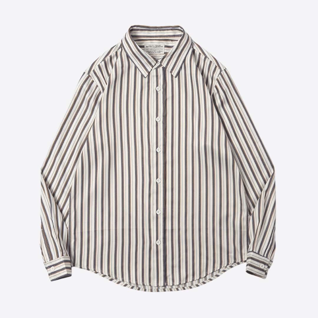 Romano Striped Dress Shirt - Giovanni Battaglia