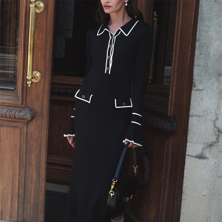 Ruffled Gestricktes Kleid - Giovanni Battaglia