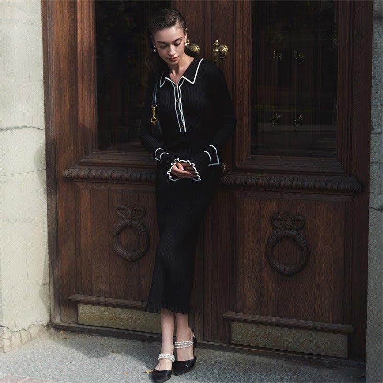 Ruffled Gestricktes Kleid - Giovanni Battaglia