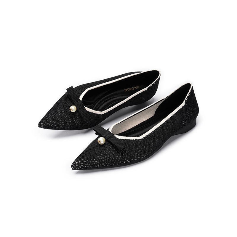 Sarah Pearl Bow Flats MALOVE MZ