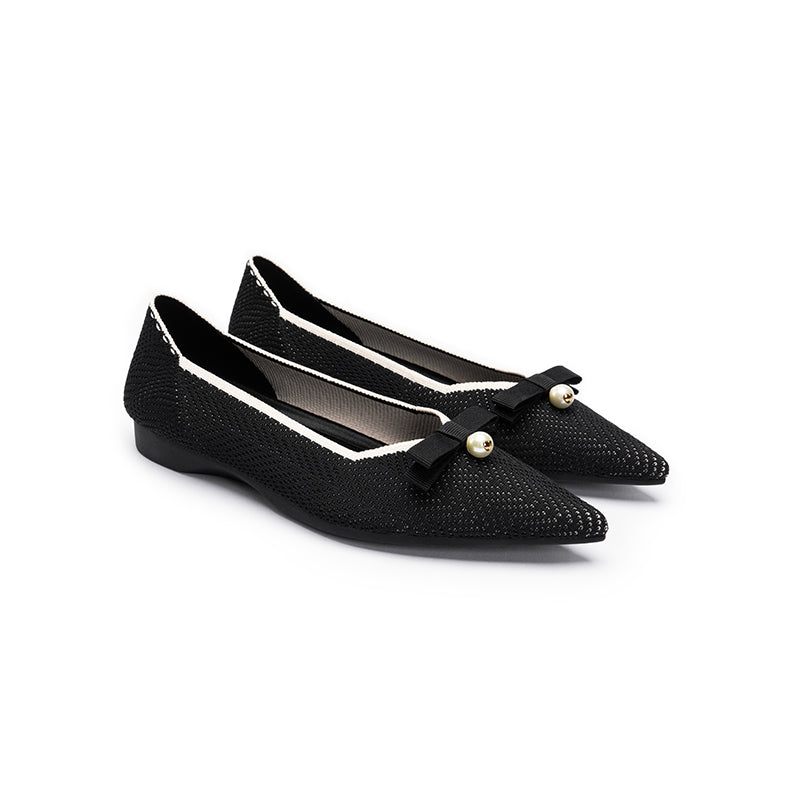 Sarah Pearl Bow Flats MALOVE MZ