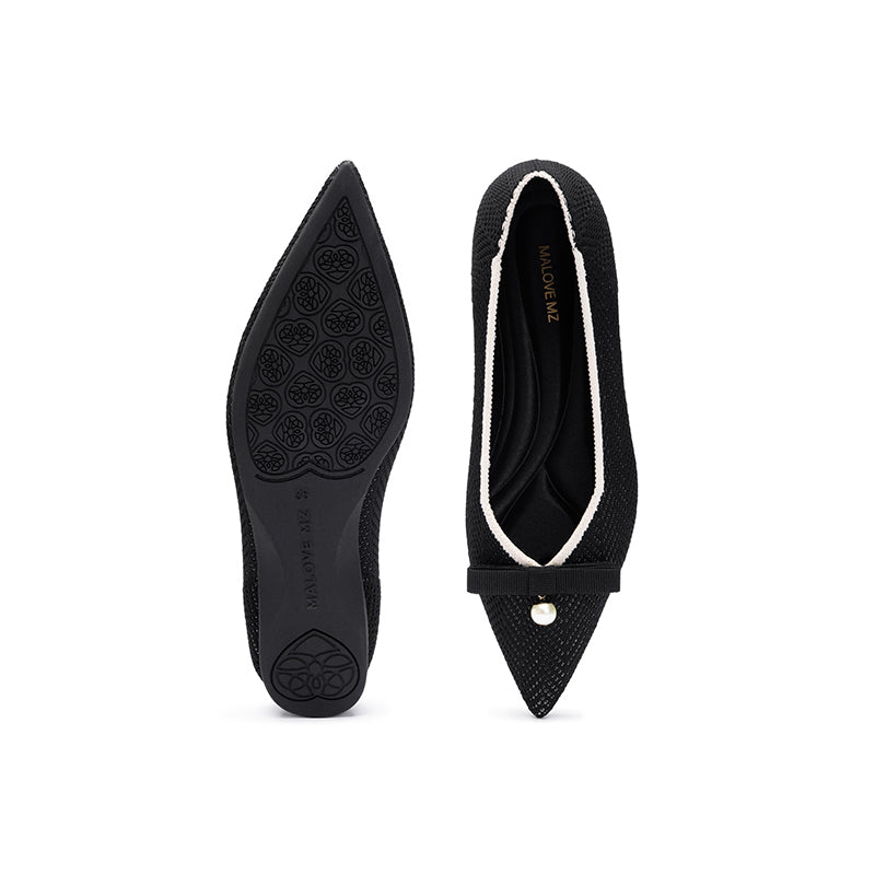 Sarah Pearl Bow Flats MALOVE MZ