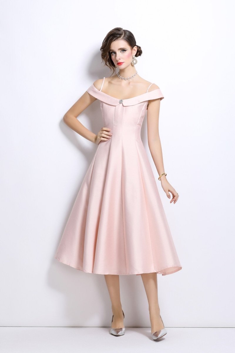 Schulterfreies Midikleid - Giovanni Battaglia