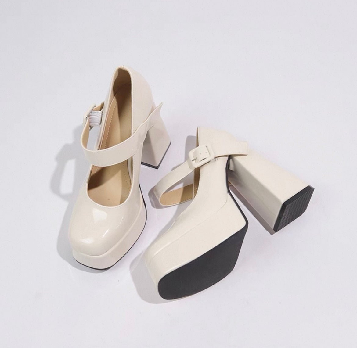 Schwarze Pumps mit Plateau - Giovanni Battaglia