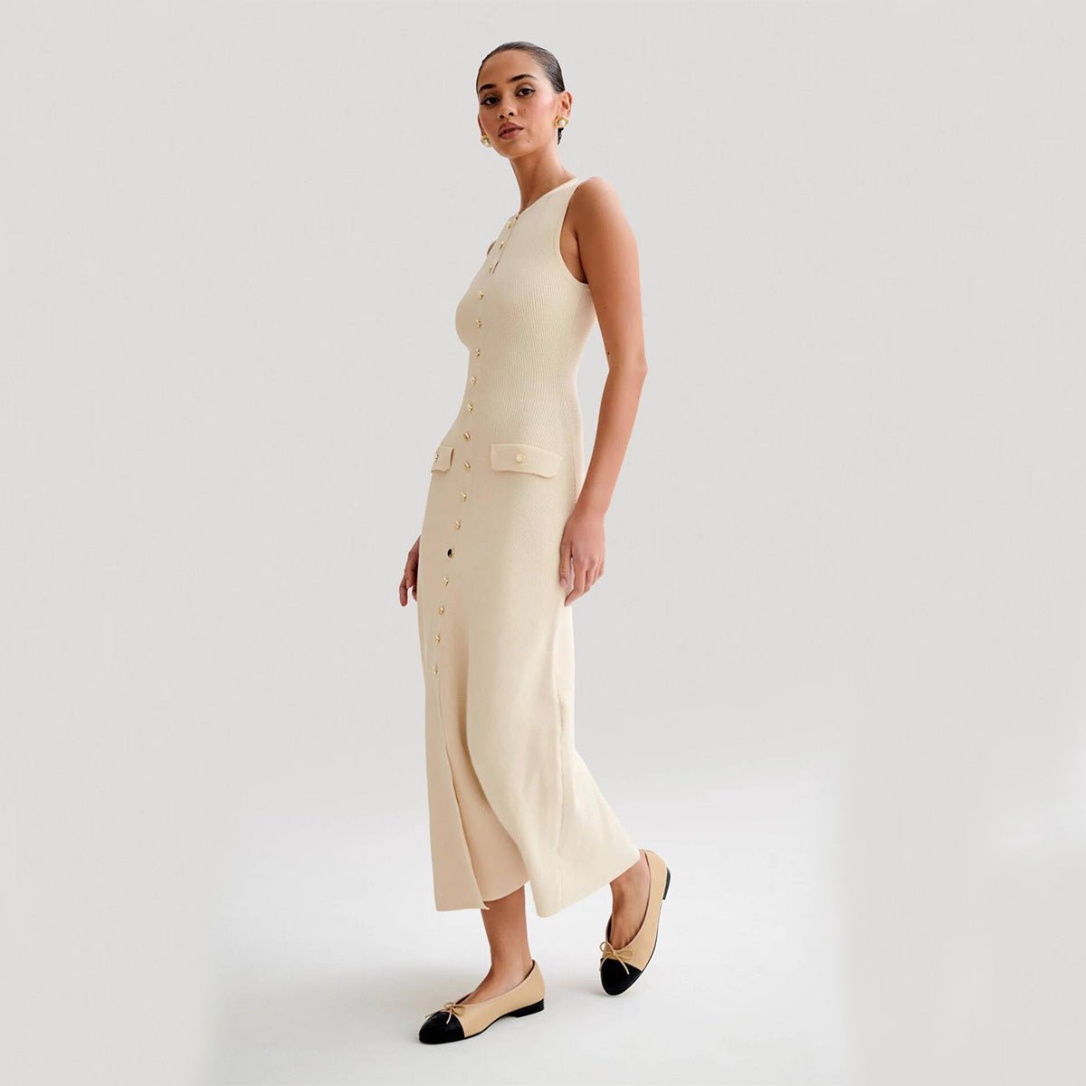 Sleeveless Knitted Kleid - Giovanni Battaglia