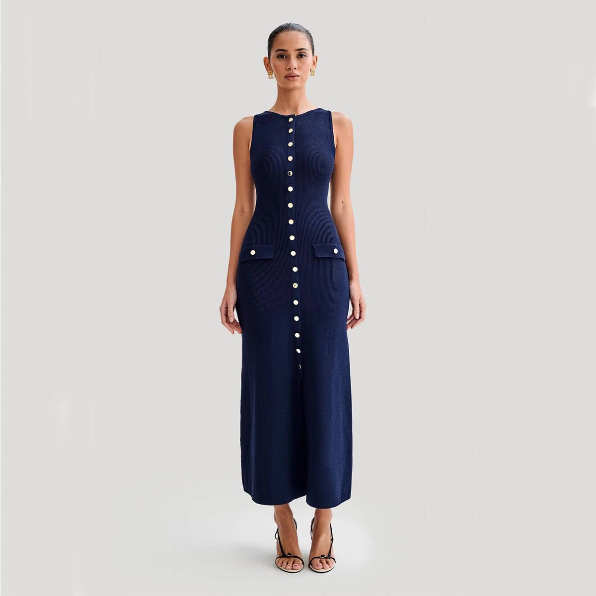 Sleeveless Knitted Kleid - Giovanni Battaglia