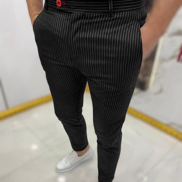 Slim Fit Casual Pants - Giovanni Battaglia