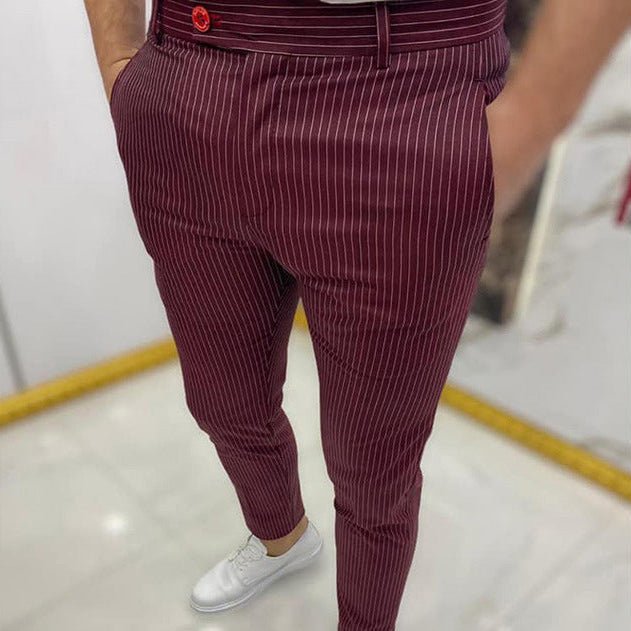 Slim Fit Casual Pants - Giovanni Battaglia