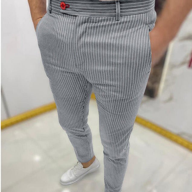 Slim Fit Casual Pants - Giovanni Battaglia