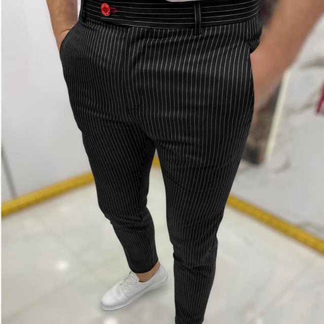 Slim Fit Casual Pants - Giovanni Battaglia