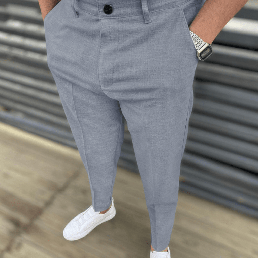 Slim Fit Casual Pants - Giovanni Battaglia