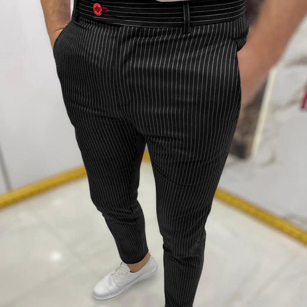 Slim Fit Casual Pants - Giovanni Battaglia