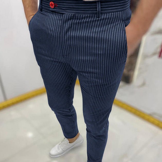 Slim Fit Casual Pants - Giovanni Battaglia