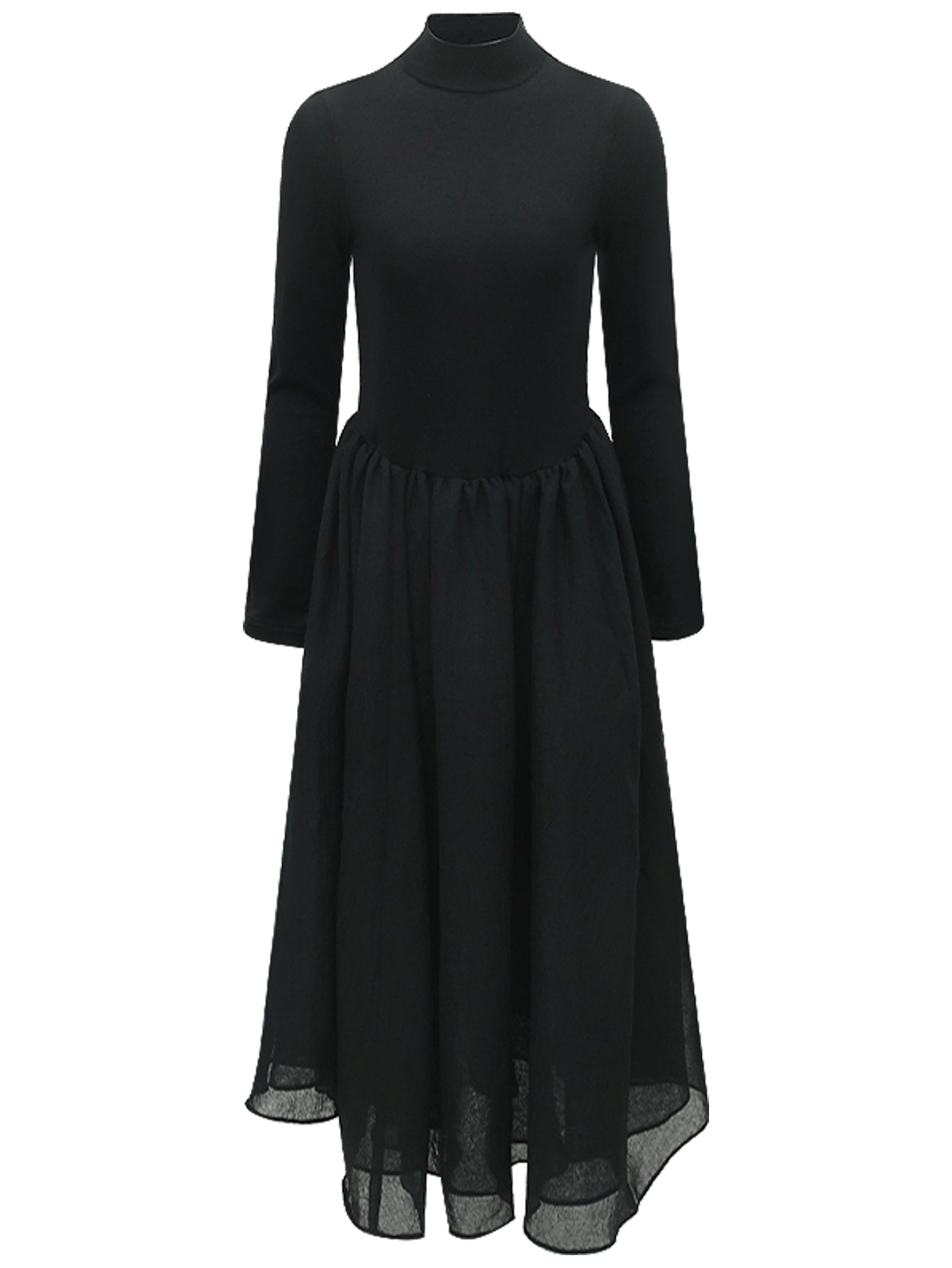 Black Pleated Maxi Dress Cocobella