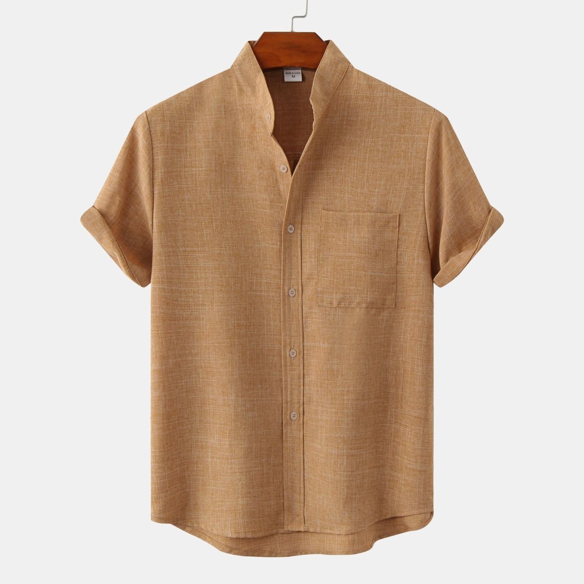 Solid Color Cotton Button Up - Giovanni Battaglia
