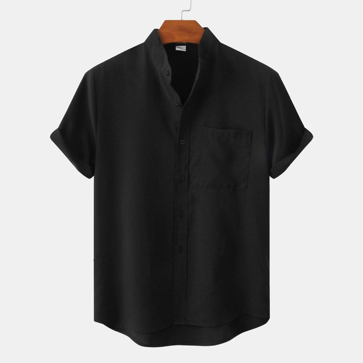 Solid Color Cotton Button Up - Giovanni Battaglia