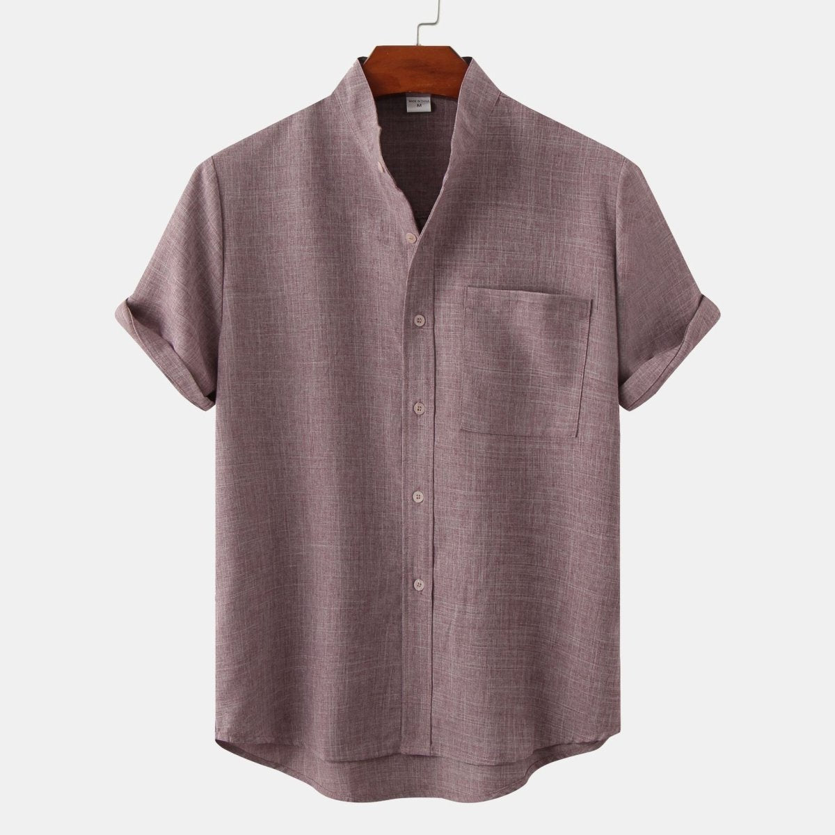 Solid Color Cotton Button Up - Giovanni Battaglia