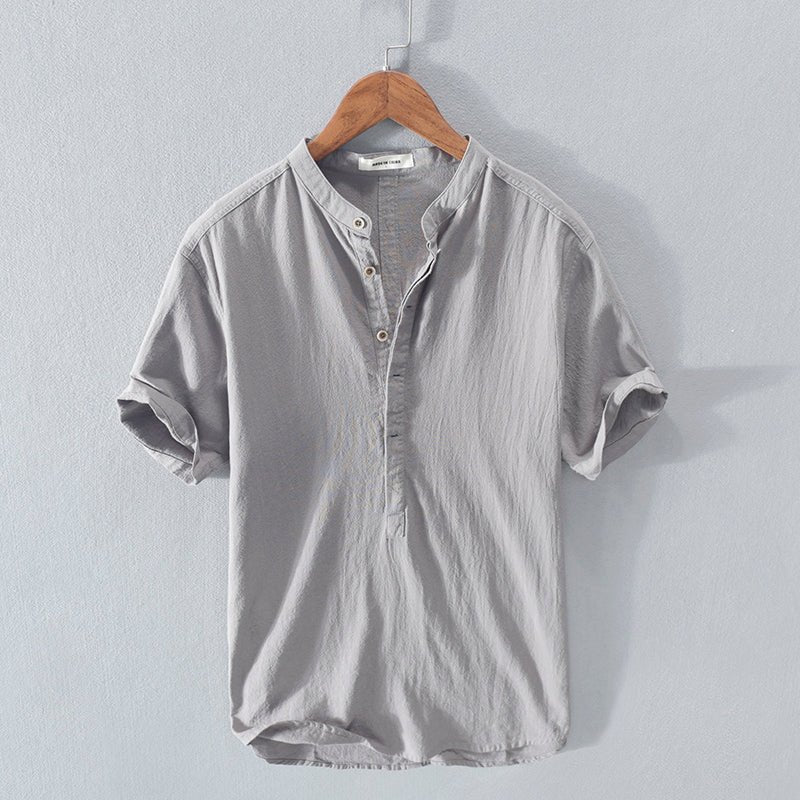 Stand Collar Short Sleeve - Giovanni Battaglia