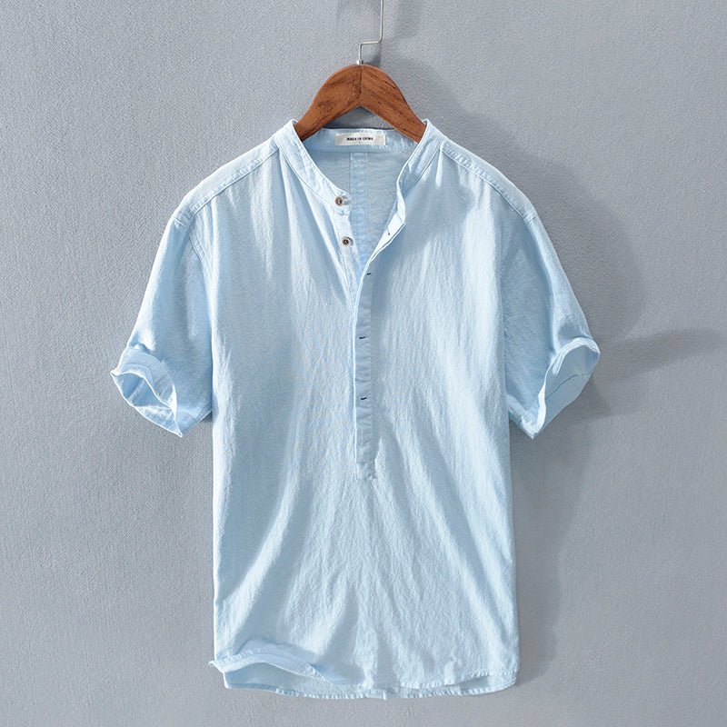 Stand Collar Short Sleeve - Giovanni Battaglia