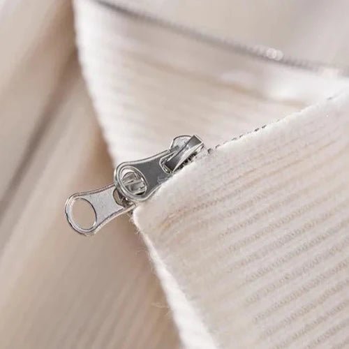 Strickjacke mit Reißverschluss Old Money Stil - Giovanni Battaglia