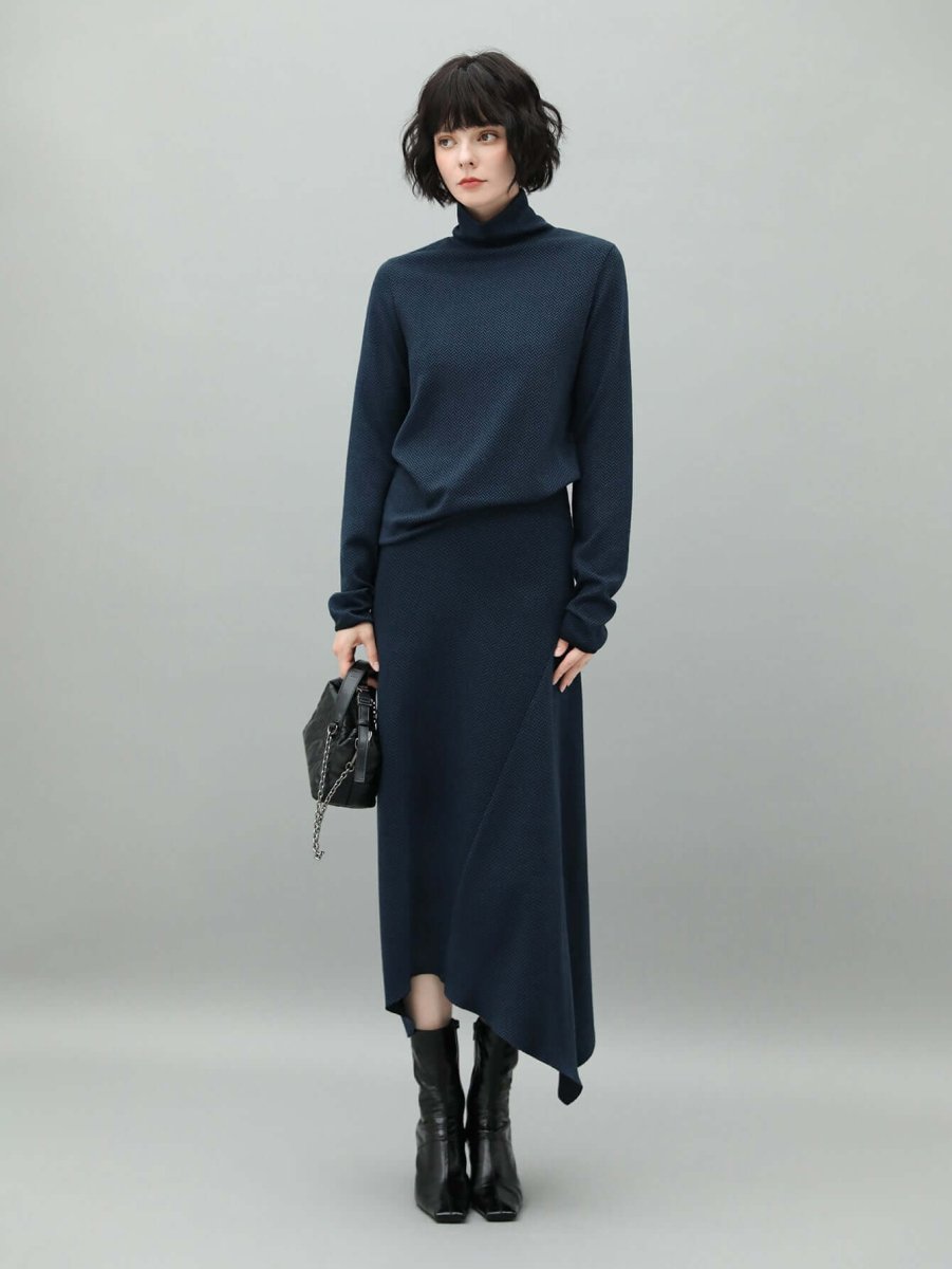 Strickoberteil mit Fischgrätenmuster - Giovanni Battaglia