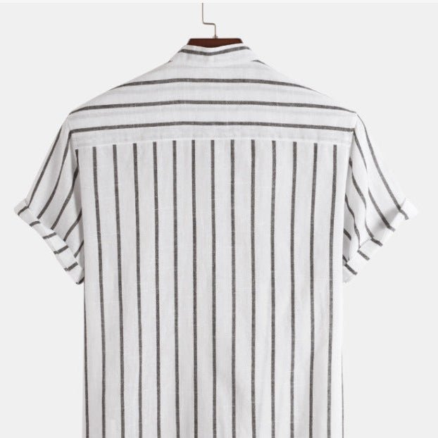 Striped Linen Shirt - Giovanni Battaglia