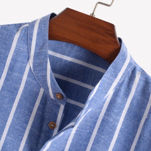 Striped Linen Shirt - Giovanni Battaglia