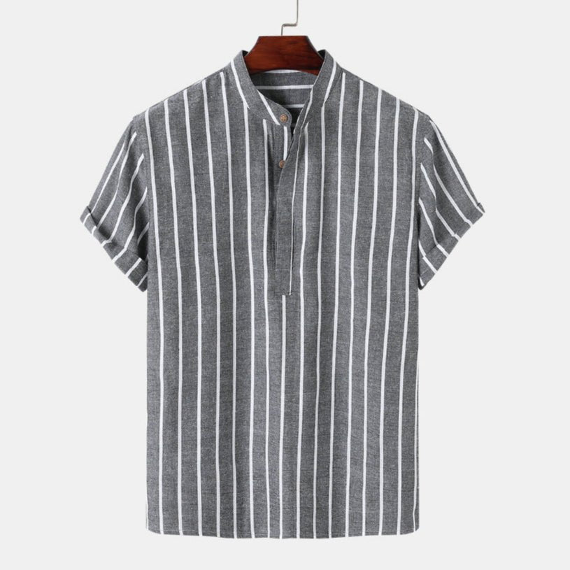 Striped Linen Shirt - Giovanni Battaglia